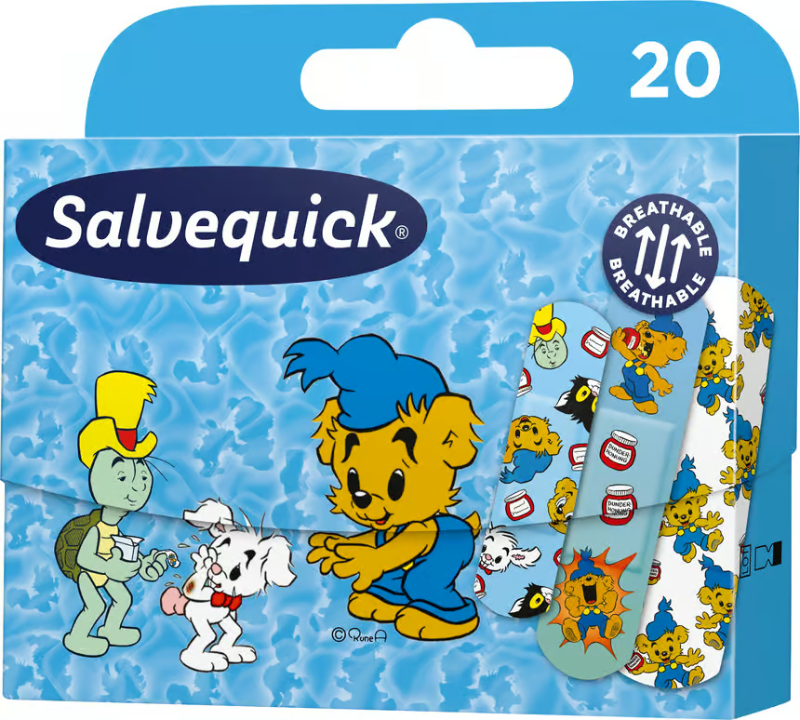 Salvequick Plaster with Teddy Bear