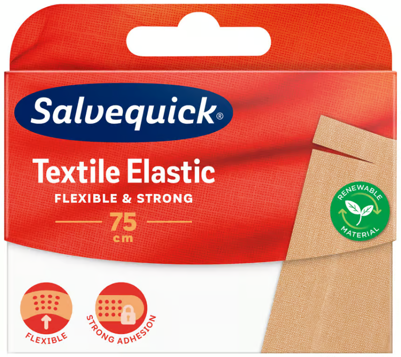 Salvequick Plaster Textile 1 x 75 cm