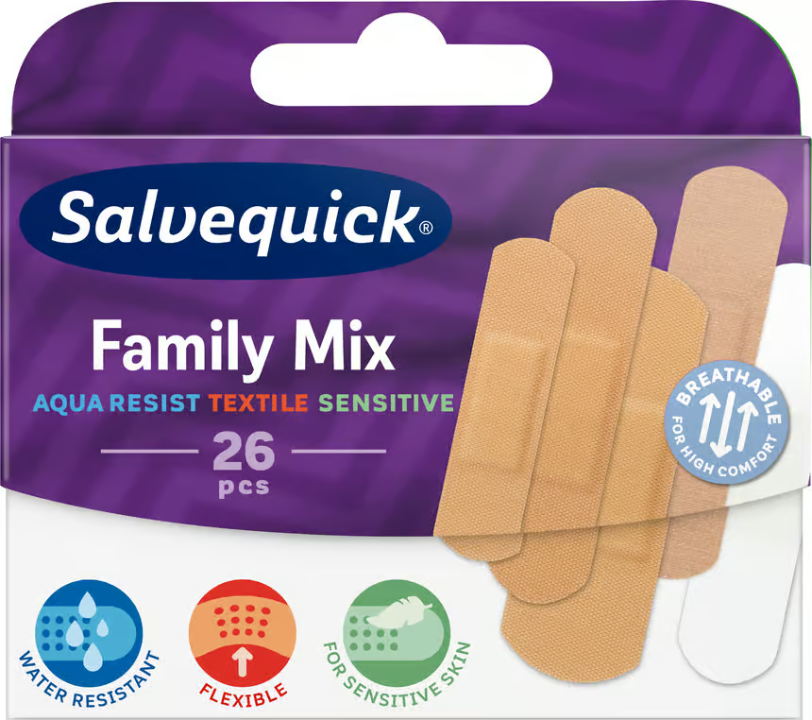 Salvemed Plaster Family Mix 26 pcs