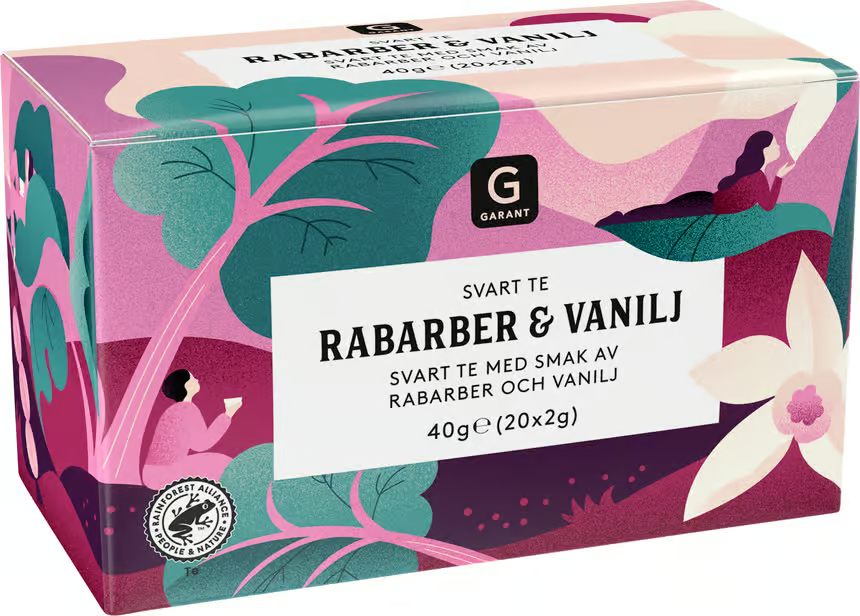 Garant Black Tea Rhubarb & Vanilla 40 g | Apohem