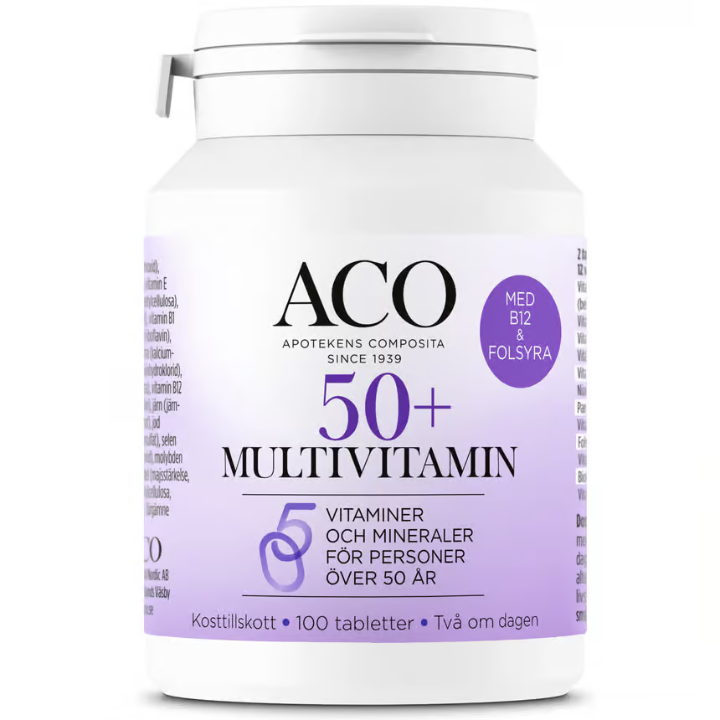 ACO 50+ Multivitamin 100 Tablets