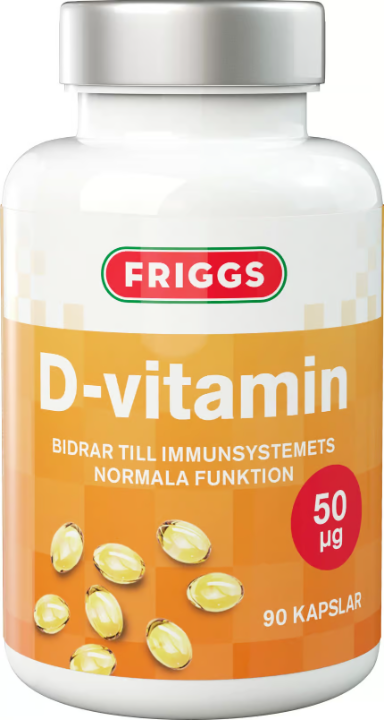 Friggs 维生素 D 50 微克 90 粒胶囊