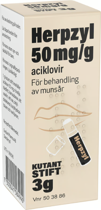 Herpsyl 50mg Aciclovir Stift 3g