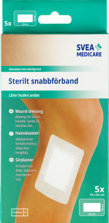 Svea Medicare Sterile Quick Dressing 10 x 20 cm 5 pcs