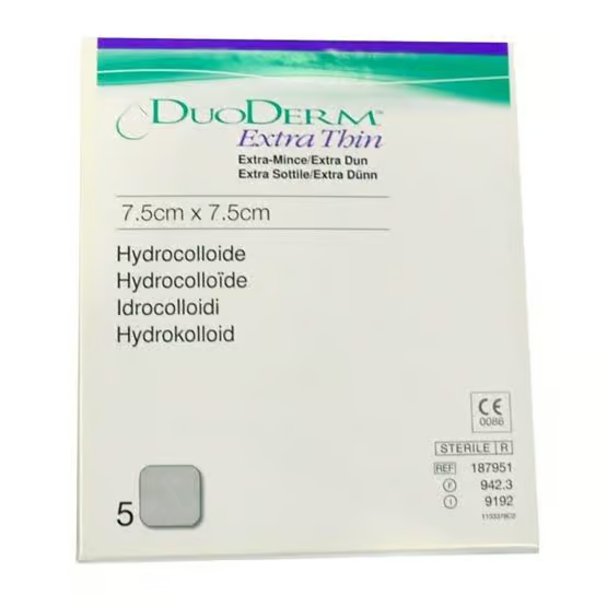 DuoDERM Extra Thin 7.5 x 7.5 cm 5 pcs