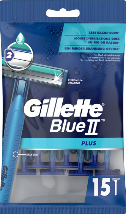 Gillette Fixed Plus Disposable Razors 15 pcs