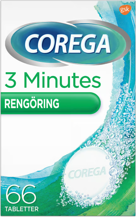 Corega 3 Minutes Denture Cleaning 66 Tablets