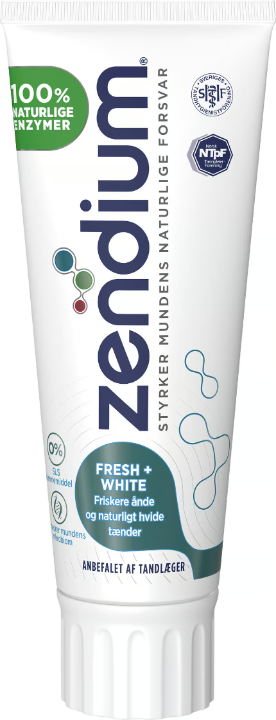 Zendium Fresh + White Toothpaste 75 ml