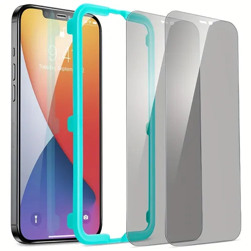 ESR 2pcs Privacy Tempered-Glass Screen Protector With Easy Installation Frame, Privacy Protection, Compatible With IPhone 14 Pro Max/14 Pro/14 Plus/14/13/13 Pro/13 Pro Max/13 Mini/12/12 Pro/12 Pro Max/12 Mini/11/XR/11 Pro Max /Xs Max