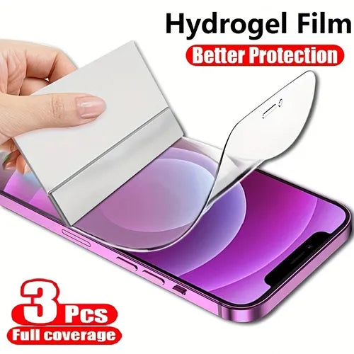 10000D Full Cover Hydrogel Film Screen Protector For IPhone 14 11 12 13 Pro Max 7 8 14 Plus For Mini X XR XS MAX SE 2022