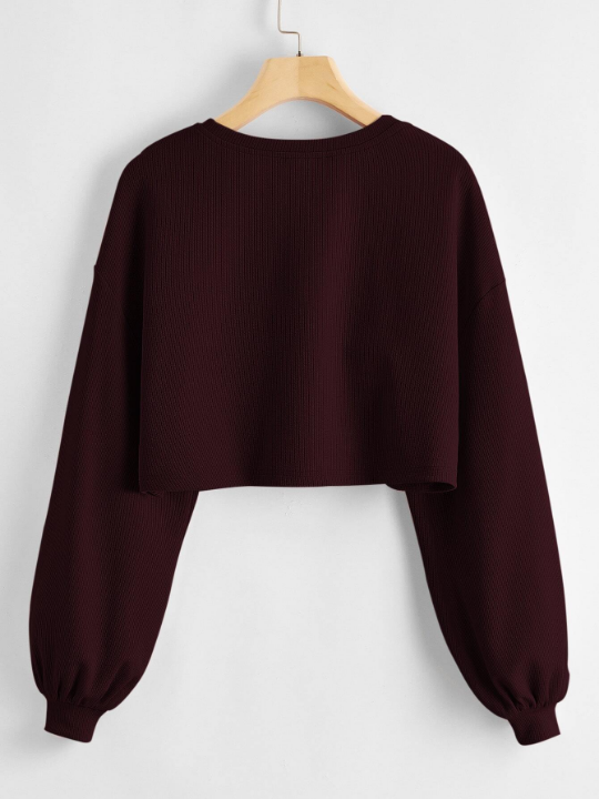 EZwear Drop Shoulder Crop Top