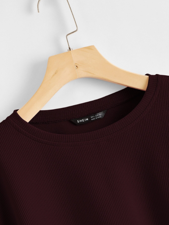 EZwear Drop Shoulder Crop Top