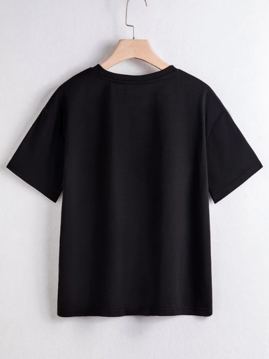 Essnce Solid Drop Shoulder Tee