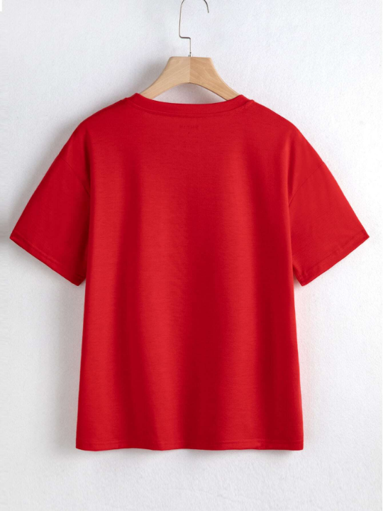 Essnce Solid Drop Shoulder Tee