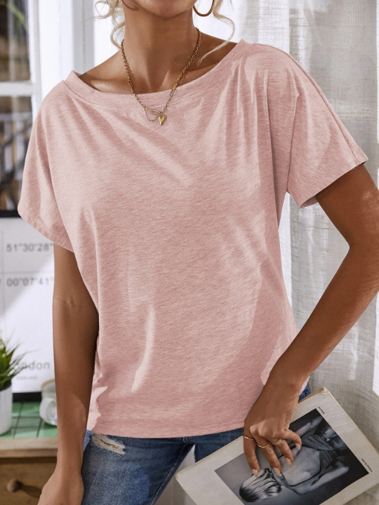 LUNE Batwing Sleeve Solid Tee