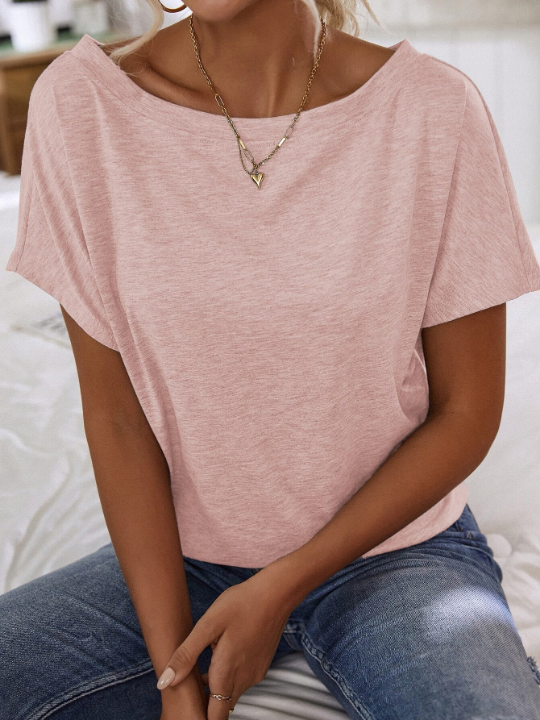 LUNE Batwing Sleeve Solid Tee