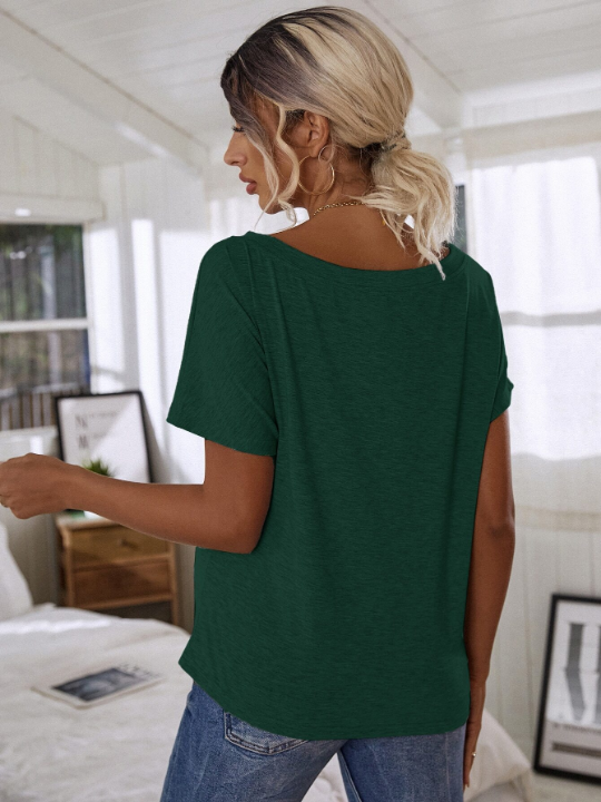 LUNE Batwing Sleeve Solid Tee