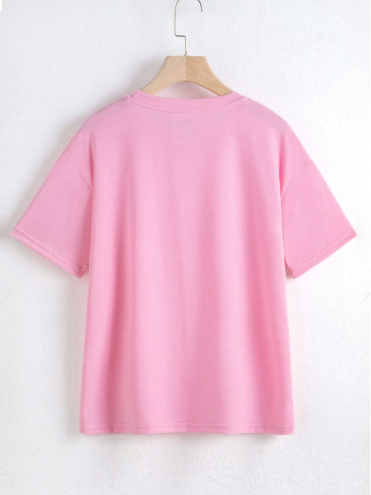 Essnce Solid Drop Shoulder Tee