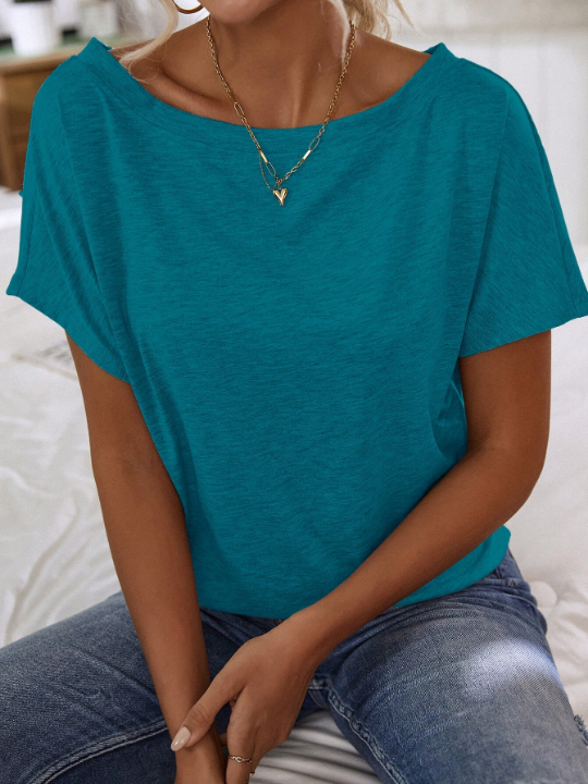 LUNE Batwing Sleeve Solid Tee