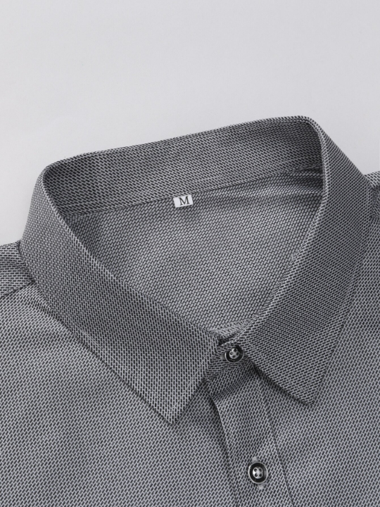 Manfinity Mode Men Patched Pocket Button Up Shirt