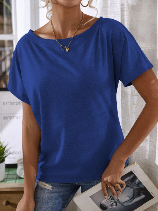 LUNE Batwing Sleeve Solid Tee