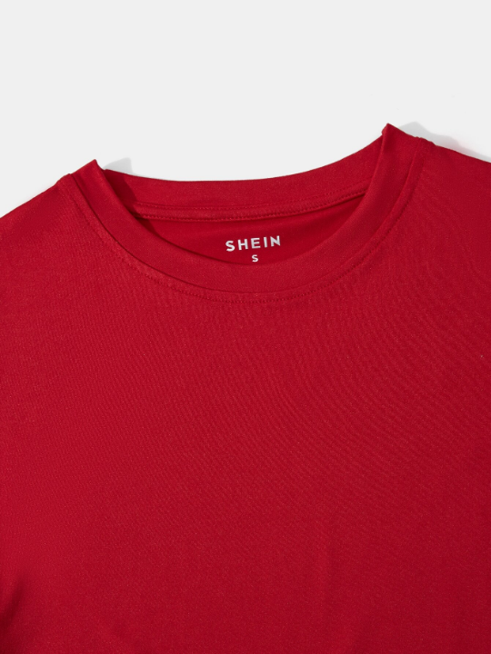 Essnce Solid Round Neck Tee