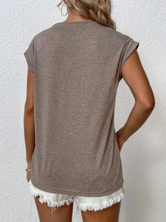 LUNE Batwing Sleeve Round Neck Tee