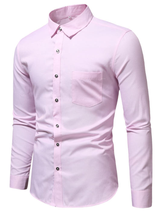 Manfinity Mode Men Patched Pocket Button Up Shirt