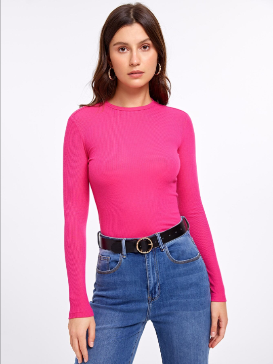 Essnce Solid Form Fitted Tee