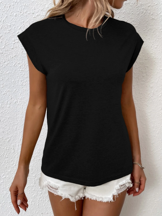 LUNE Batwing Sleeve Round Neck Tee