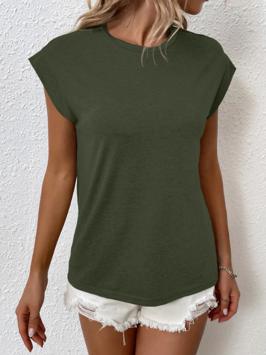 LUNE Batwing Sleeve Round Neck Tee