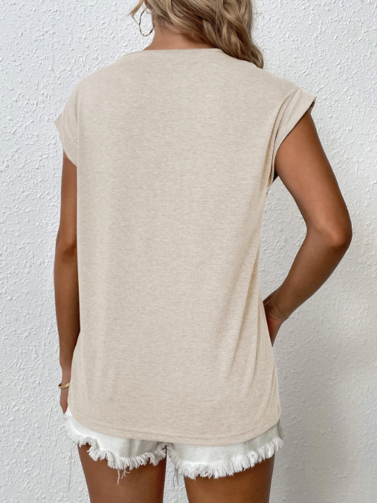 LUNE Solid Batwing Sleeve Tee