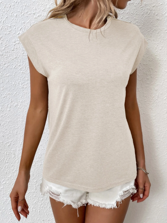 LUNE Solid Batwing Sleeve Tee