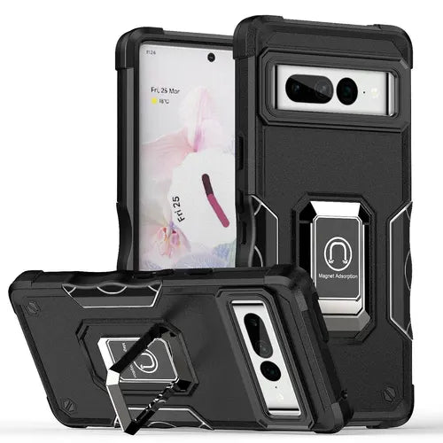 360 Anti-fall Protective Case Military-grade Protective Bracket Phone Holder Phone Case For Google Pixel 6 Google Pixel 6 Pro  Google Pixel 7 Google Pixel 7Pro