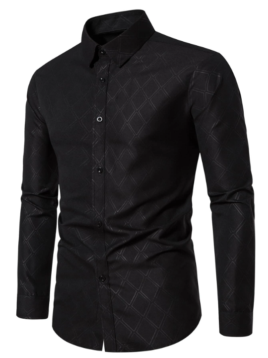 Manfinity Mode Men Geo Print Shirt