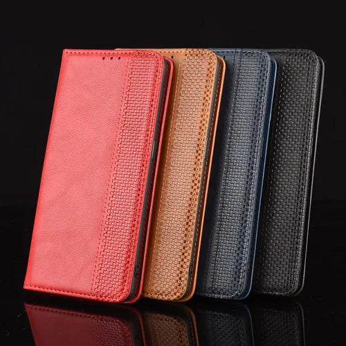 Retro PU Leather Wallet Case With Card Slots Magnet Adsorption Cover For IPhone 13 / IPhone 13 Pro / IPhone 13 Pro Max / IPhone 13 Mini