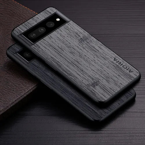 Bamboo Wood Pattern Leather New Phone  Case For Google Pixel 7 Pro 6 Pro 6A