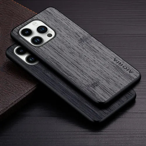 Bamboo Wood Pattern Leather New Phone Cover Luxury Case For Apple IPhone 14 13 Pro Max 14 Plus