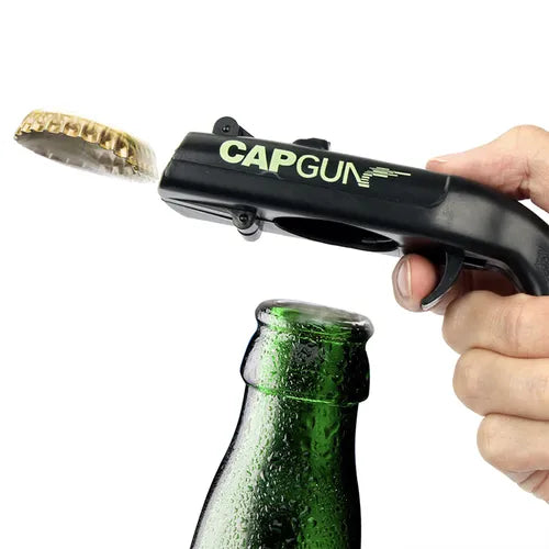 1pc Creative Portable Beer Bottle Opener, Funny Launcher Shooter Bottle Opener For Creative Game, Family Party, Bar, Outdoor Barbecue, Plastic, Kitchen Accessories