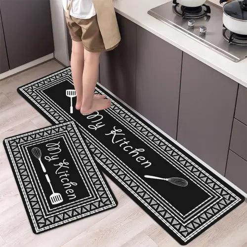 1pc, Kitchen Rug, My Kitchen Printing Floor Mat, Household Kitchen Mat, Non-slip Oil-proof Foot Mat, Indoor Mat, Doormat, Door Rug, Entrance Rug, Home Decor Room Decor