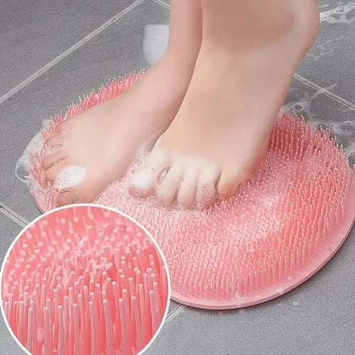 1pc Bath Exfoliating Pad, Bathroom Washing Pad, Shower Foot Scrubber Mat, Shower Cleaning Tools