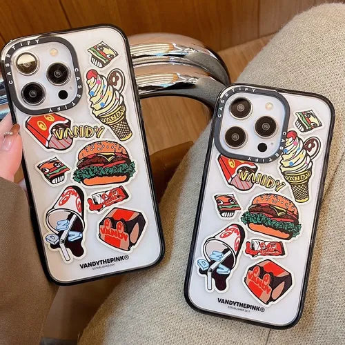 Hamburger Set For IPhone13/14pro Max Acrylic Mobile Phone Case Apple 12 Hard 11