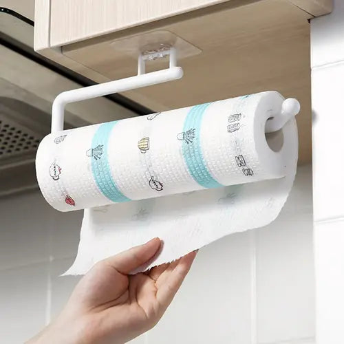 1pc Bathroom Tissue Holder, Towel Hanger, Paper Roll Holder Rack, For Bathroom Cabinet, Bathroom Accessories