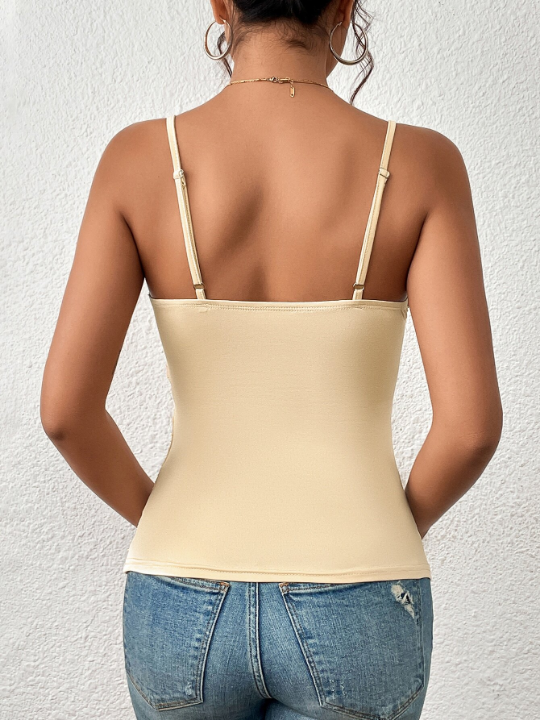 Frenchy Solid Ruched Cami Top