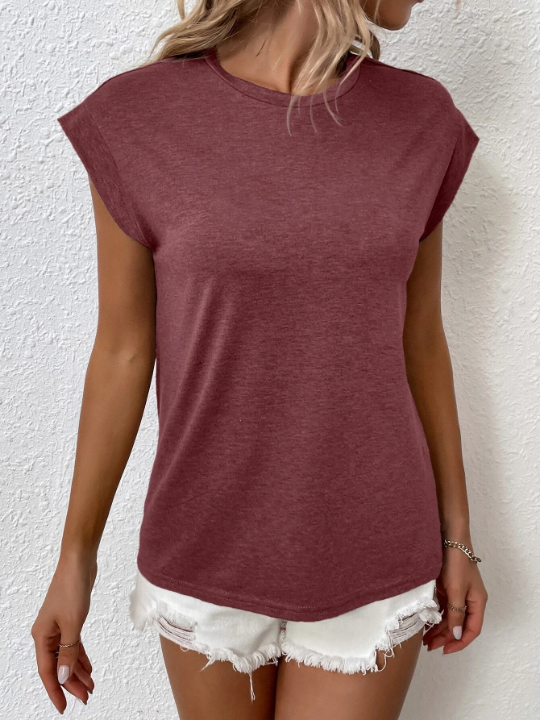 LUNE Solid Batwing Sleeve Tee