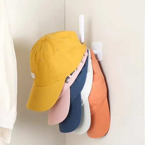 1pc Hat Rack For Baseball Caps Adhesive Hat Hooks For Wall Cap Hanger Storage Cap Organizer No Drilling Hat Holder For Door Closet