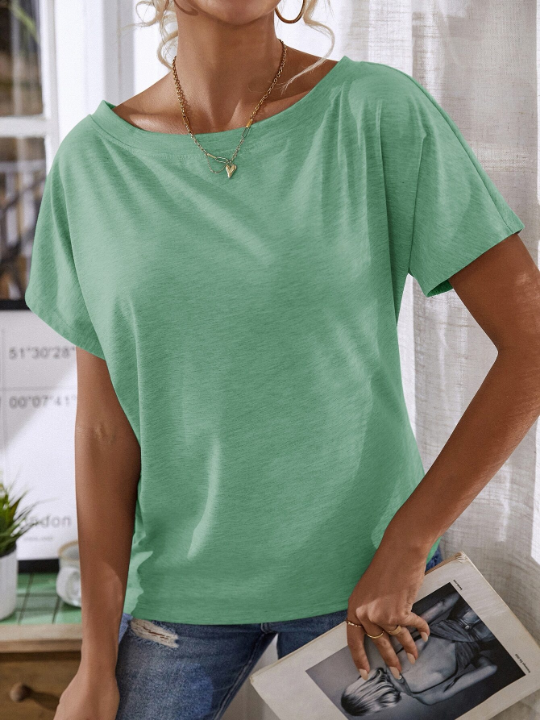 LUNE Batwing Sleeve Solid Tee