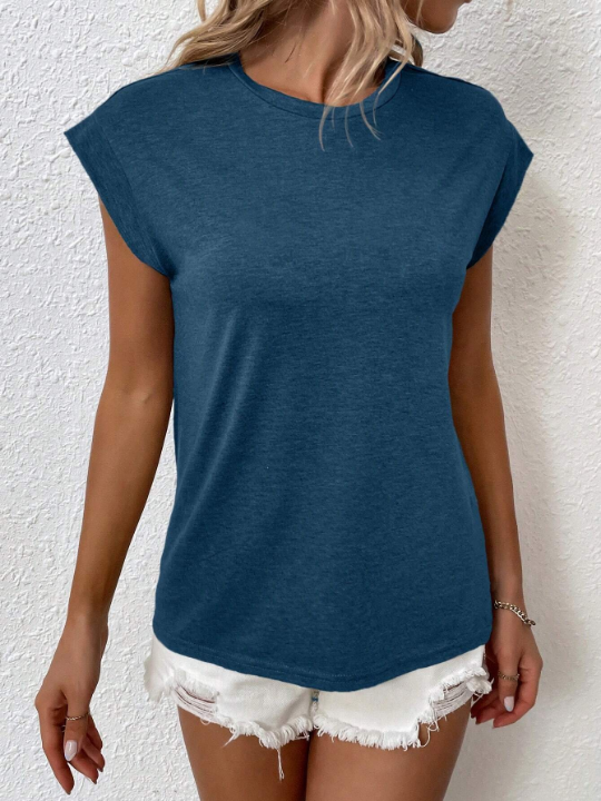 LUNE Solid Batwing Sleeve Tee