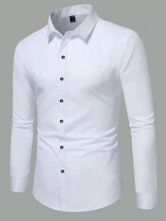 Manfinity Mode Men Solid Button Up Shirt