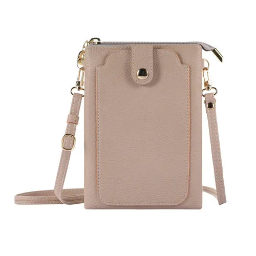 Leather Small Crossbody Bags For Women Designer Cell Phone Bag Wallet Purses Adjustable Strap